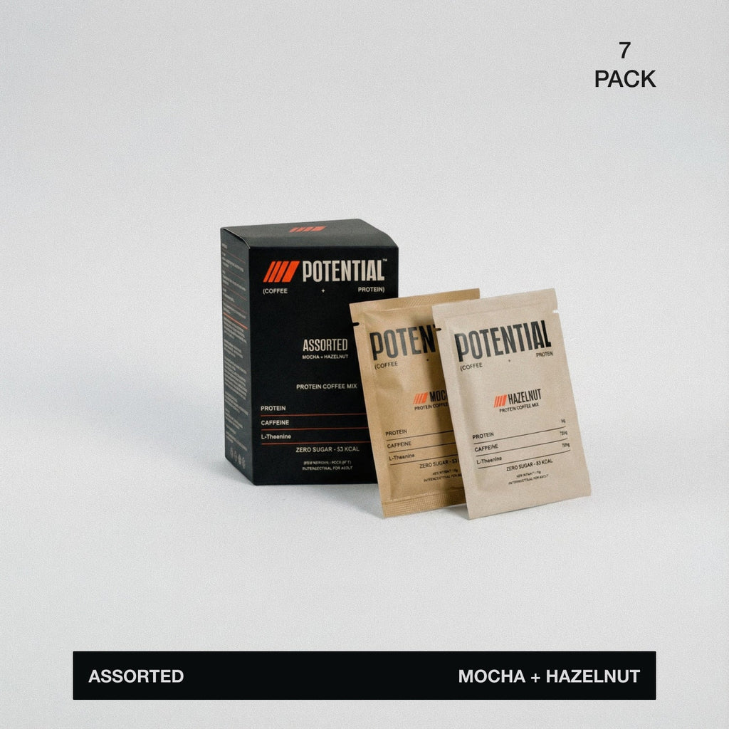 Potential Protein Coffee product detail - premium protein coffee sachets