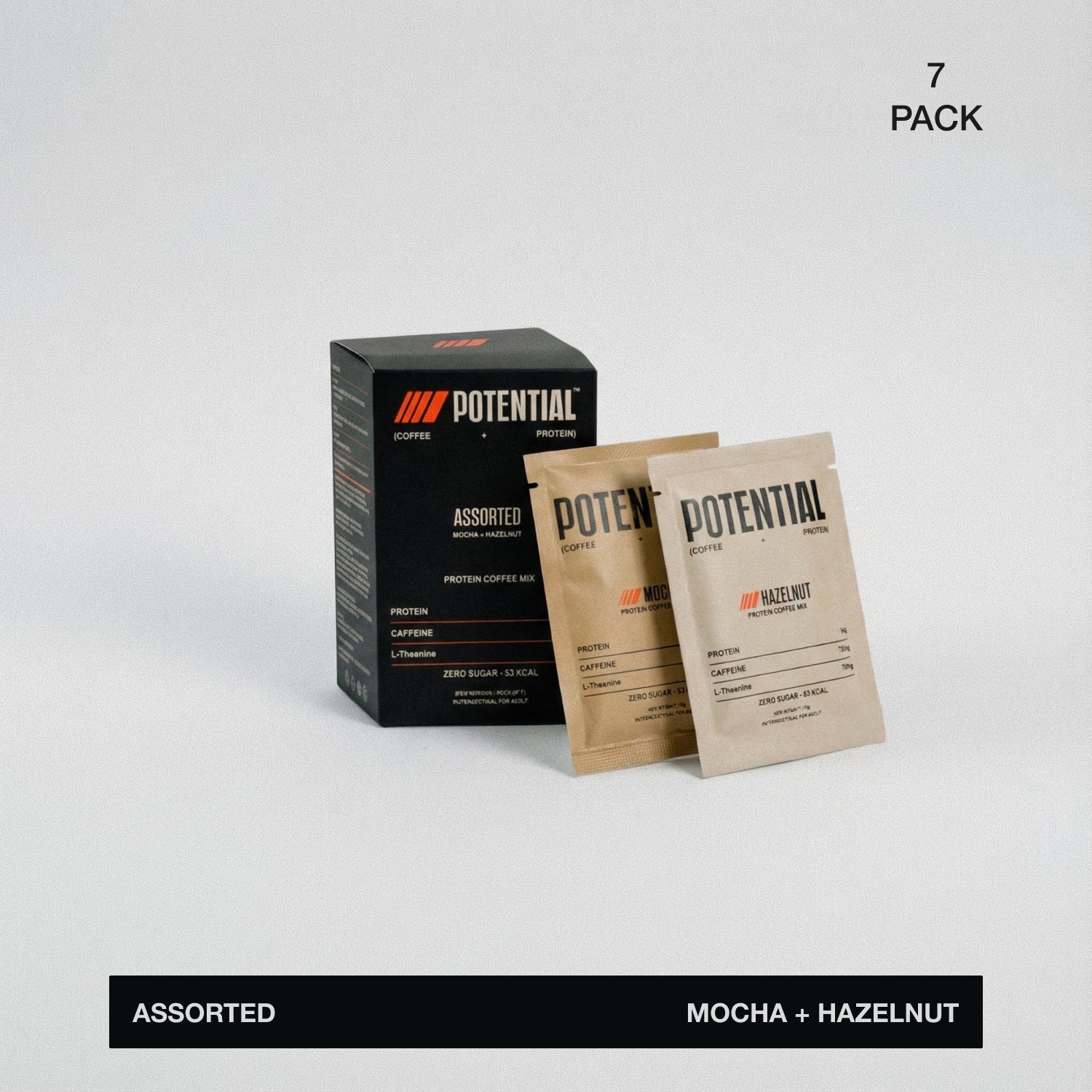 Potential Protein Coffee product detail - premium protein coffee sachets