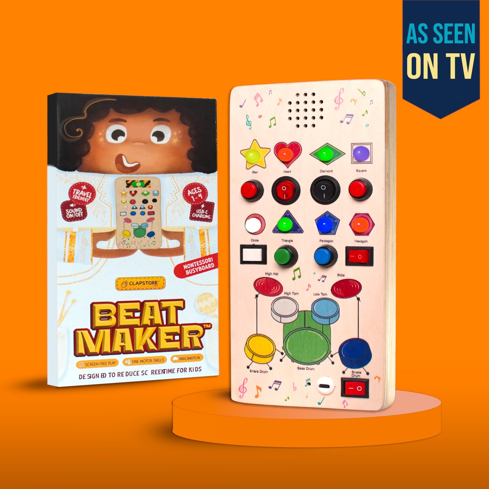 Beat Maker Montessori Busy Board - V9 Rechargeable