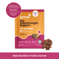 The Total Strength Support Plant Protein Sachet - Mocha