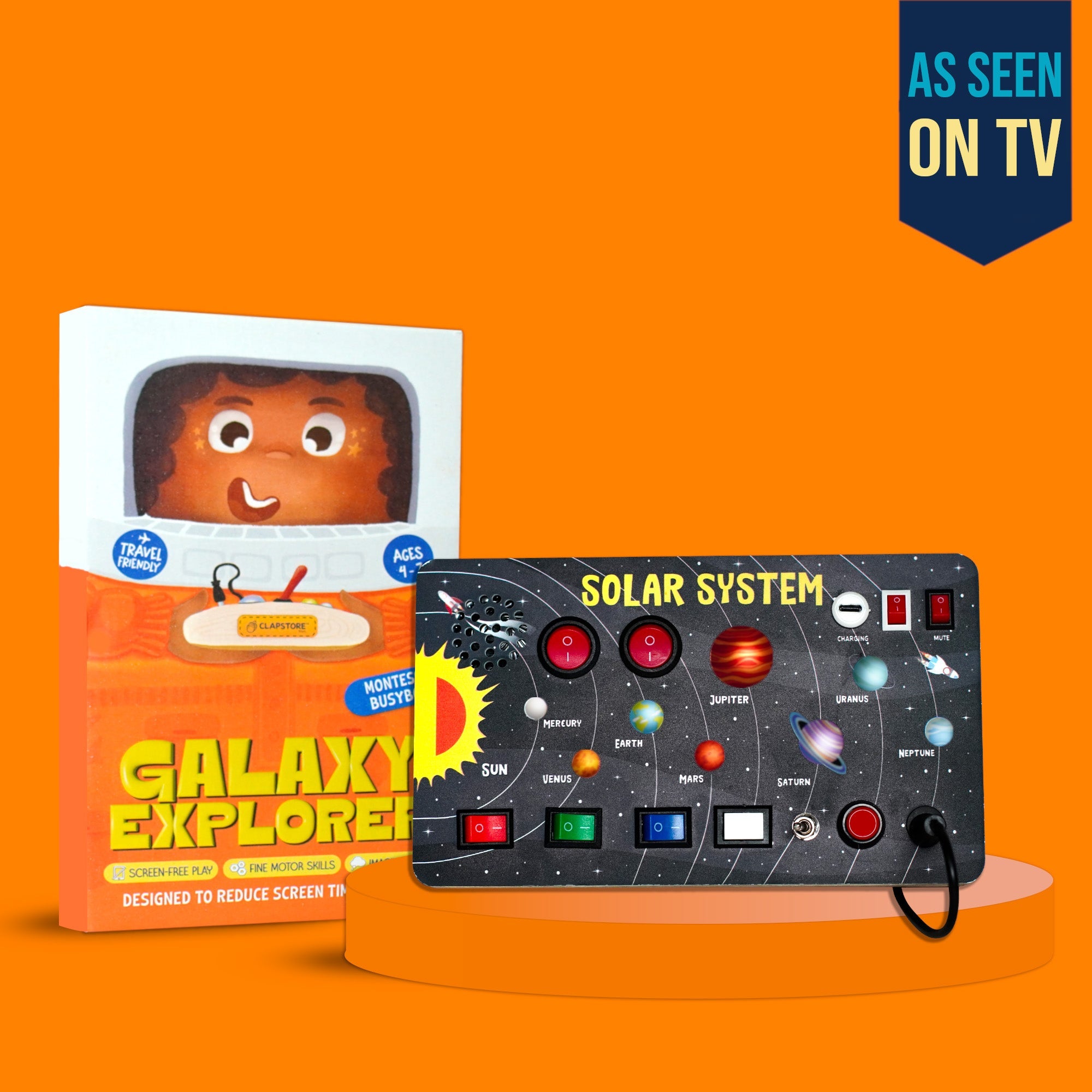 Galaxy Explorer Montessori Busy Board V3 â€“ STEM Toy for Curious Minds