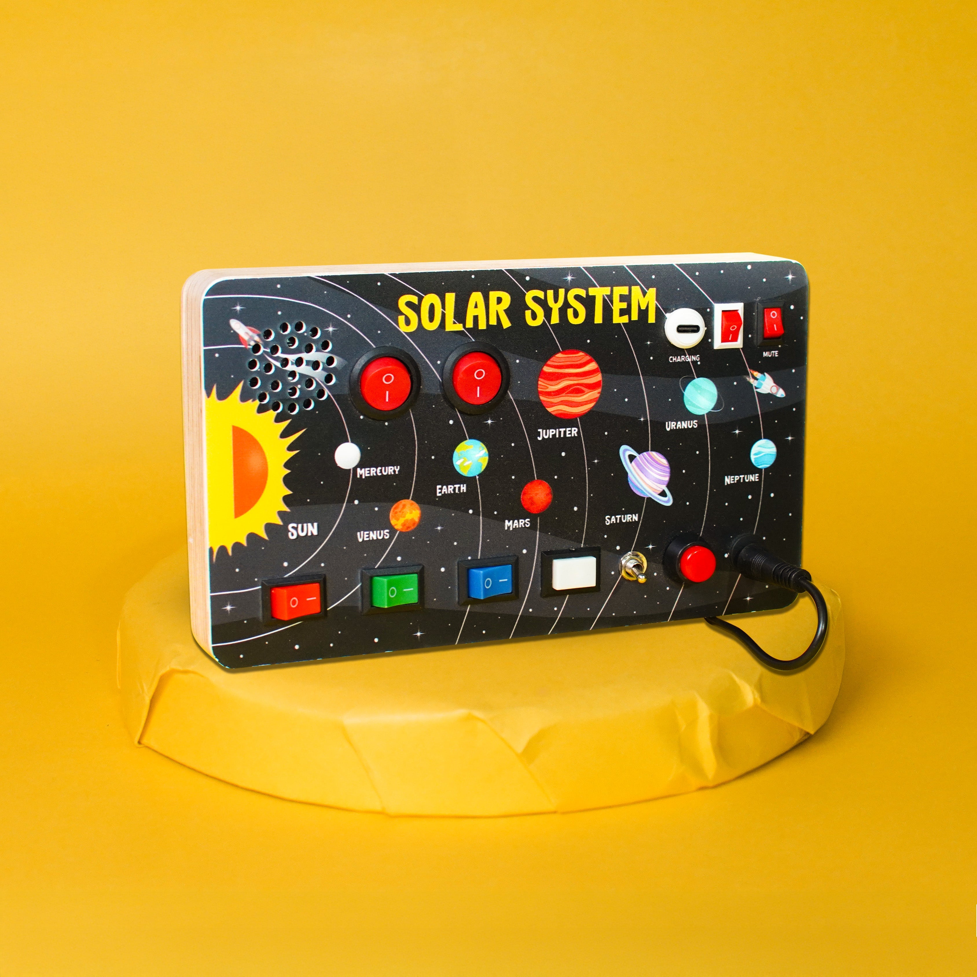 Galaxy Explorer Montessori Busy Board V3 â€“ STEM Toy for Curious Minds
