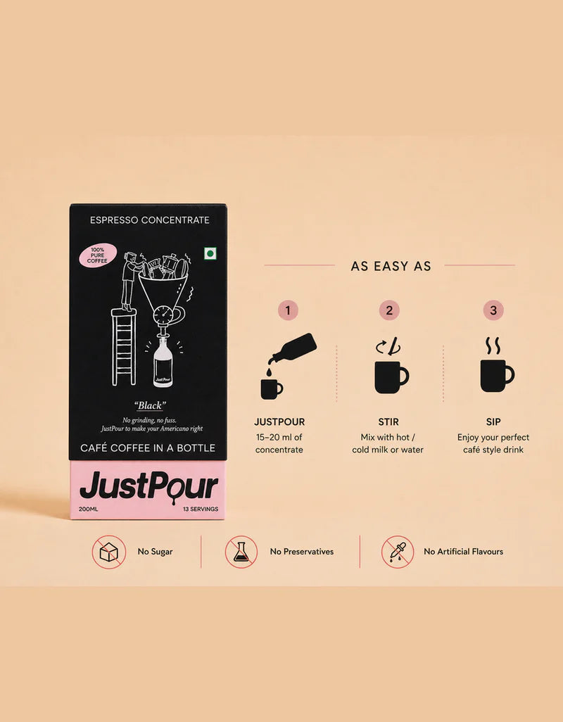 JustPour Black - Espresso Concentrate