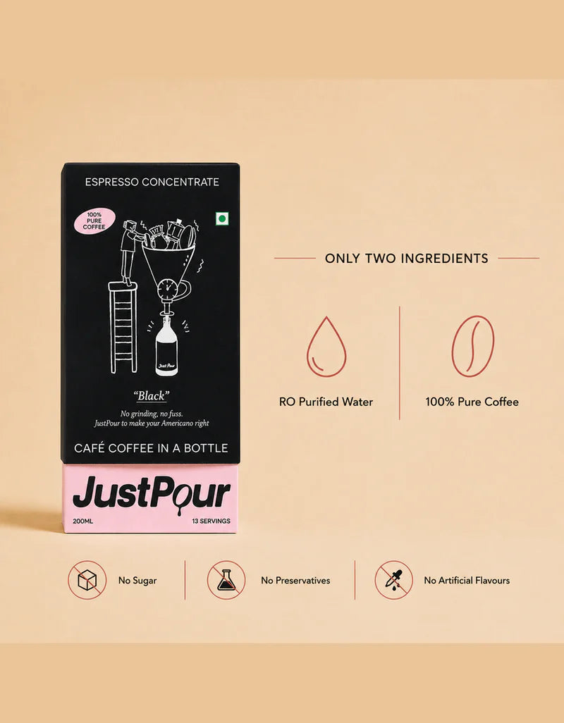 JustPour Black - Espresso Concentrate