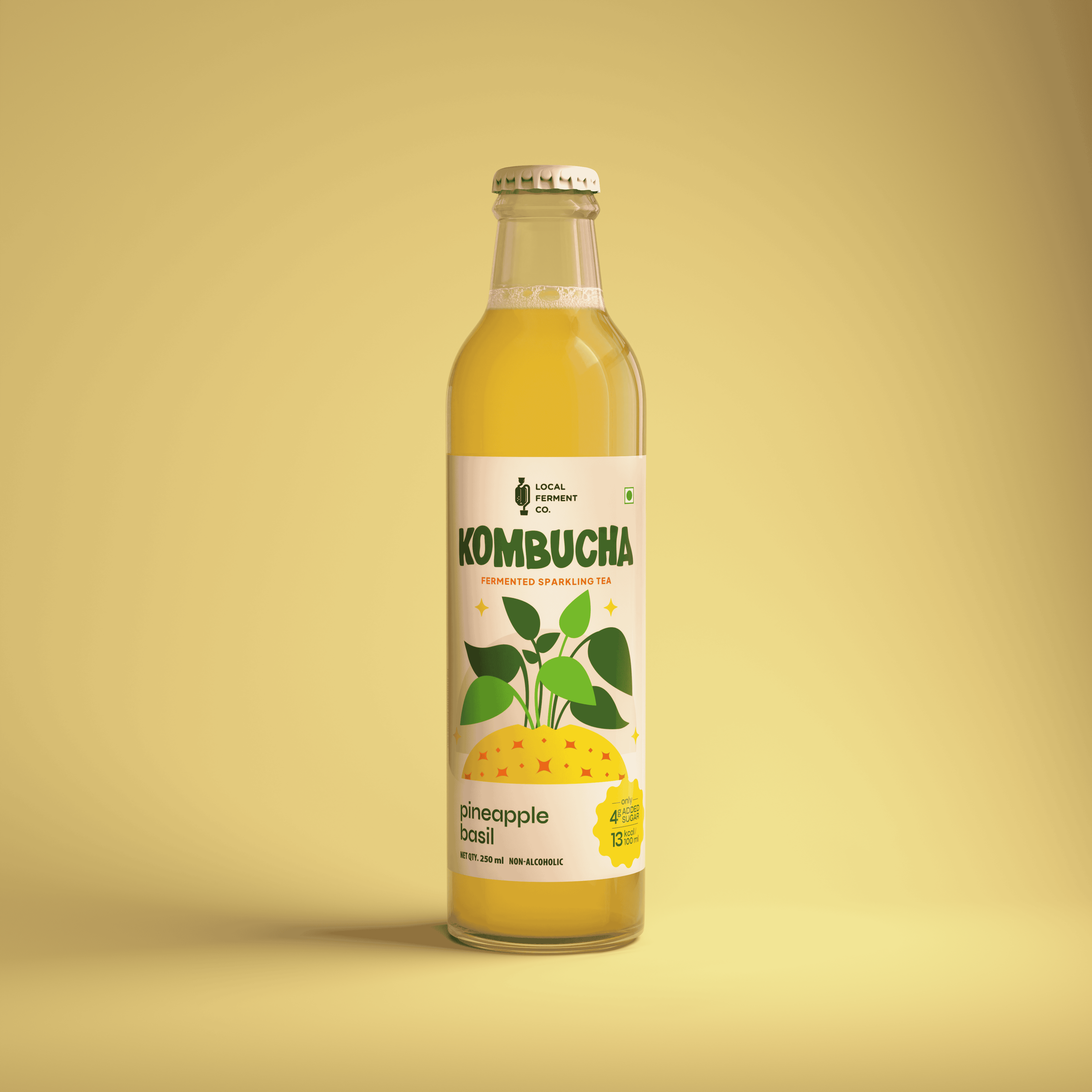 Pineapple & Basil Kombucha