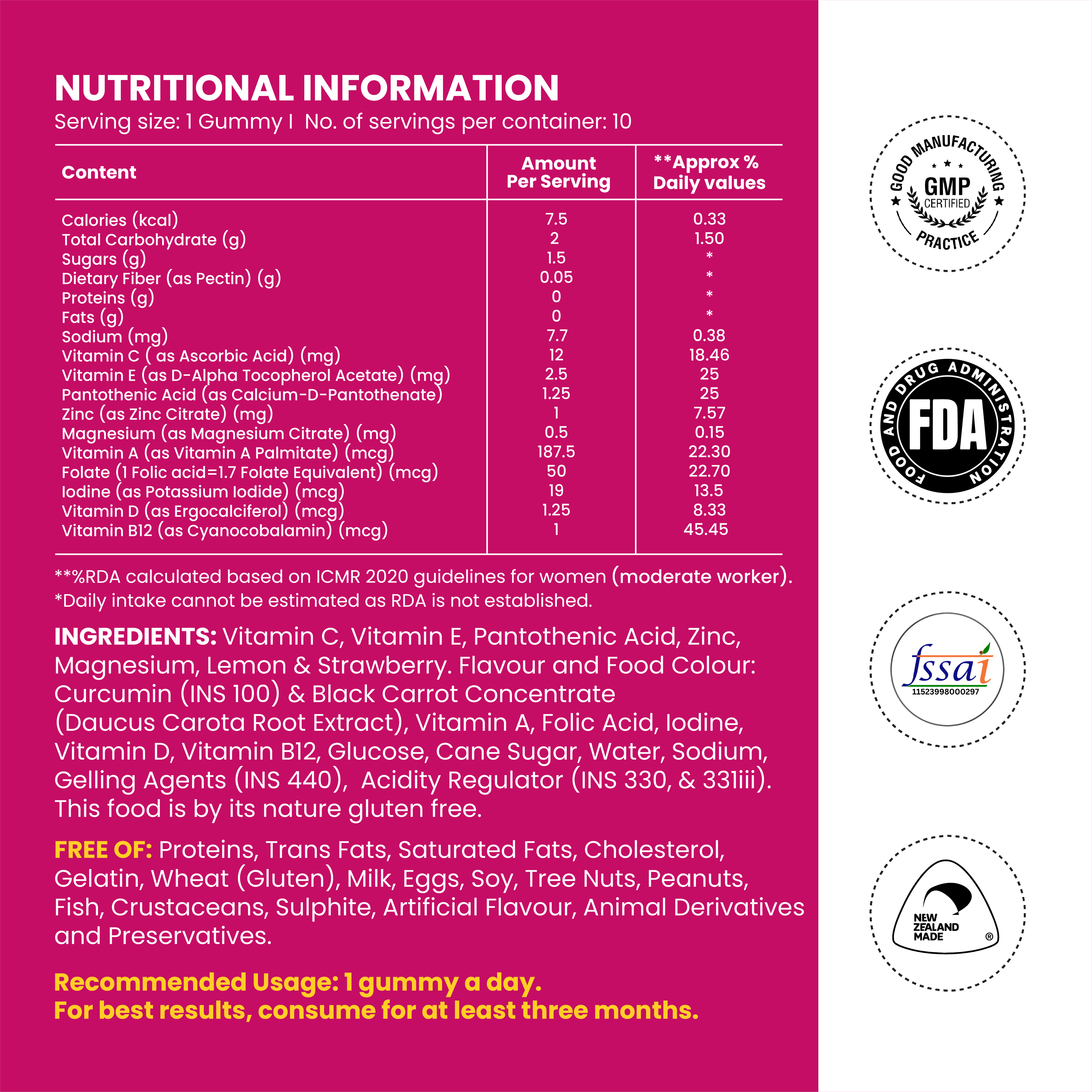 Multivitamin Gummies Mini Pack